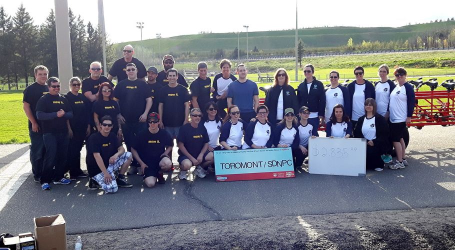 SDNPC and Toromont serious rock the Big Bike!